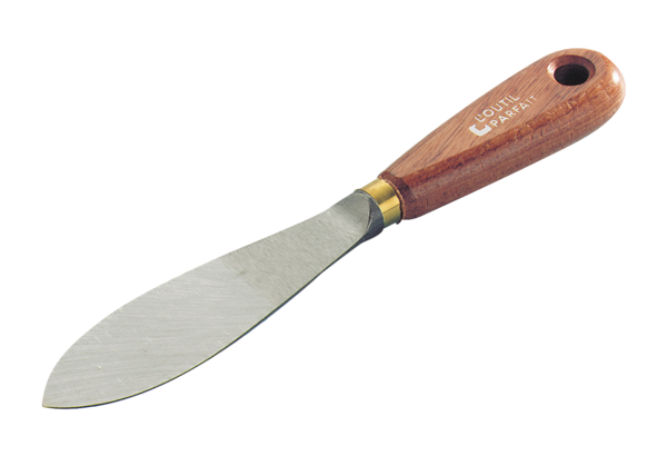 Couteau à mastiquer feuille de laurier